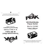 Peak PKC0M04 Owner'S Manual preview