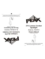 Peak PKC0TC5 Owner'S Manual preview