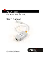 Peak PLIN-USB User Manual предпросмотр