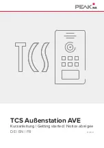 PEAKnx TCS AVE Getting Started предпросмотр