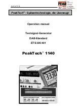 Preview for 1 page of PeakTech 1140 Operation Manual