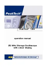 Preview for 1 page of PeakTech 1200 Operation Manual