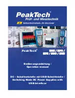 PeakTech 1565 Operation Manual preview