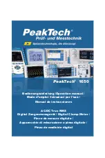 Preview for 1 page of PeakTech 1650 Operation Manual