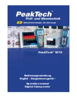 PeakTech 1670 Operation Manual preview