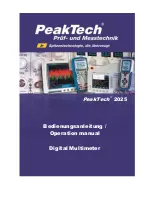 PeakTech 2025 Operation Manual preview