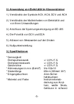 Preview for 6 page of PeakTech 205 Operation Manual