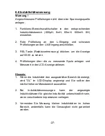 Preview for 28 page of PeakTech 2180 Operation Manual