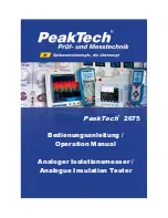 Preview for 1 page of PeakTech 2675 Operation Manual