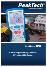 PeakTech 2710 Manual preview