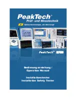 PeakTech 2755 Operation Manual preview