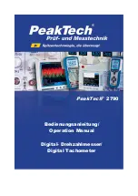 PeakTech 2790 Operation Manual preview