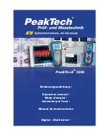 Preview for 1 page of PeakTech 3336 Operation Manual