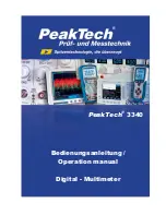 PeakTech 3340 Operation Manual preview