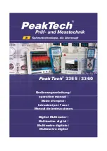 Preview for 1 page of PeakTech 3355 Operating Manual