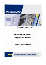 PeakTech 3380 Operation Manual preview