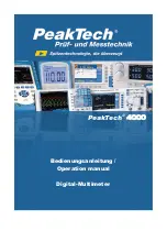 PeakTech 4000 Operation Manual preview