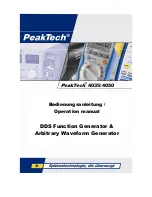 Preview for 1 page of PeakTech 4035 Operation Manual