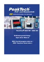 PeakTech 4055 MV Operation Manual preview