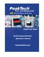 PeakTech 4090 Operation Manual preview