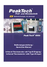 PeakTech 4950 Operation Manual предпросмотр