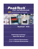 Preview for 1 page of PeakTech 4970 Operation Manual