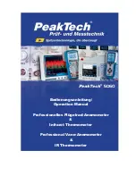 PeakTech 5060 Operation Manual preview