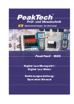 Preview for 1 page of PeakTech 5065 Operation Manual