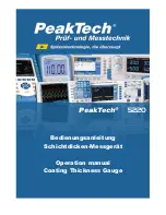 PeakTech 5220 Operation Manual preview