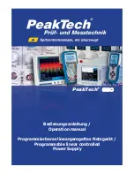 Предварительный просмотр 1 страницы PeakTech 6180 Operation Manual