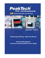 PeakTech 6225 A Operation Manual preview