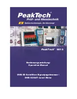 PeakTech 9015 Operation Manual preview