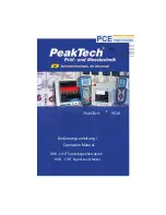 Preview for 1 page of PeakTech 9020 Operation Manual