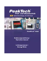 PeakTech 9035 Operation Manual preview