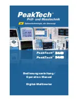 PeakTech PeakTech 3443 Operation Manual preview