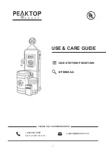 Preview for 1 page of PEAKTOP FI0002AA Use & Care Manual