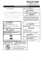 Preview for 1 page of PEAKTOP HF11802AA Owner'S Manual