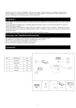 Предварительный просмотр 4 страницы PEAKTOP HF36501AA Use And Care Manual