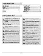 Preview for 2 page of PEAKTOP VFD8193 Use And Care Manual