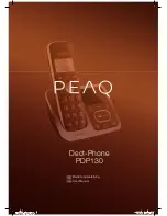 Предварительный просмотр 1 страницы Peaq PDP130 User Manual