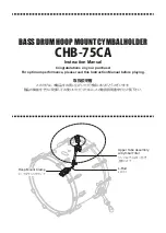 Pearl Drums CHB-75CA Instruction Manual preview