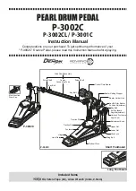 Pearl Demon Drive 3000C Series Instruction Manual preview