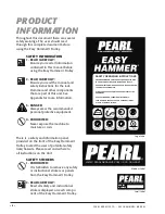 Предварительный просмотр 4 страницы Pearl EASY HAMMER Manual