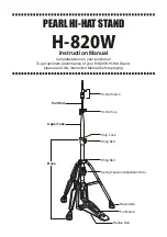 Pearl H-820W Instruction Manual предпросмотр