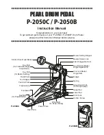 Preview for 1 page of Pearl P-2050C Instruction Manual