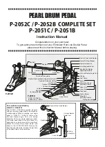 Pearl P-2052C Instruction Manual preview