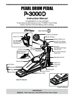 Preview for 1 page of Pearl P-3000D Instruction Manual