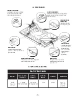 Предварительный просмотр 5 страницы Pearl PA-7R TILE SAW Owner'S/Operator'S Manual