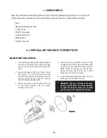 Предварительный просмотр 6 страницы Pearl PA-7R TILE SAW Owner'S/Operator'S Manual