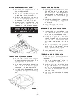 Предварительный просмотр 7 страницы Pearl PA-7R TILE SAW Owner'S/Operator'S Manual